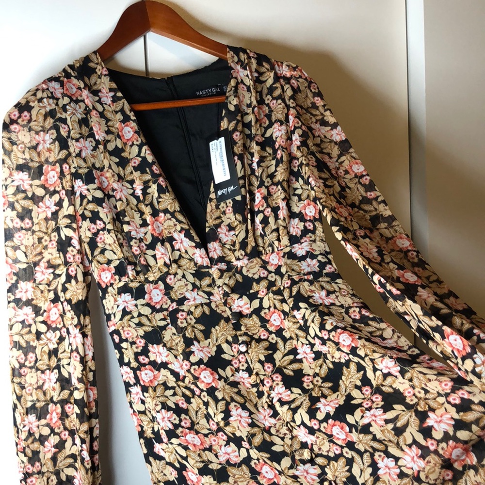 Nasty Gal Nuthin Bud Love Floral Mini Dress